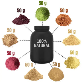 KIT PRÉ TREINO NATURAL 9 SUPLEMENTOS