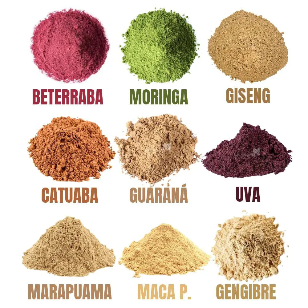 KIT PRÉ TREINO NATURAL 9 SUPLEMENTOS