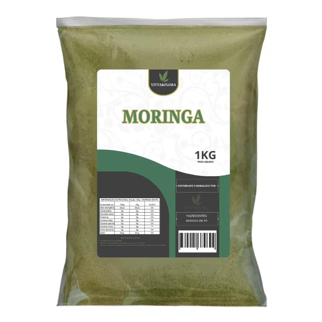 Moringa em pó 100% NATURAL